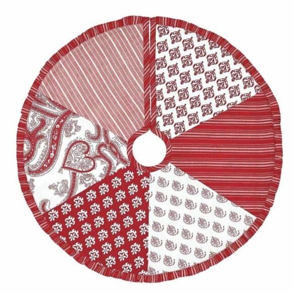 VHC Brands Cotton Mini Ruffled Tree Skirt - Picture 1 of 3